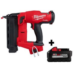 Milwaukee 2746-20-48-11-1880 M18 FUEL 18-Volt Lithium-Ion Brushless Cordless Gen II 18-Gauge Brad Nailer with HIGH OUTPUT XC 8.0 Ah Battery