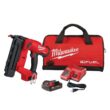 Milwaukee 2746-21CT M18 FUEL GEN II 18-Volt 18-Gauge Lithium-Ion Brushless Cordless Brad Nailer Kit with One 2.0 Ah Battery, Charger and Bag