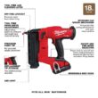 Milwaukee 2746-21CT M18 FUEL GEN II 18-Volt 18-Gauge Lithium-Ion Brushless Cordless Brad Nailer Kit with One 2.0 Ah Battery, Charger and Bag