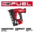 Milwaukee 2841-20-48-11-1820 M18 FUEL 18 Volt Brushless Cordless Gen II 16-Gauge Angled Finish Nailer Tool Only & M18 18-Volt 2.0 Ah Compact Battery