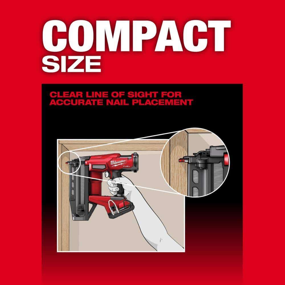 Milwaukee M18 FUEL 18V Lithium-Ion 16-Gauge Straight Finish Nailer, M18 Fan and HIGH OUTPUT XC8.0Ah Battery/Charger Starter Kit Milwaukee M18 FUEL 18V Lithium-Ion 16-Gauge Straight Finish Nailer, M18 Fan and HIGH OUTPUT XC8.0Ah Battery/Charger Starter Kit - Image 7
