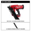 Milwaukee 2745-20-48-08-2745 M18 FUEL 3-1/2 in. 18-Volt 30-Degree Lithium-Ion Brushless Cordless Framing Nailer Tool-Only with Extended Capacity Mag