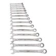 Milwaukee 48-22-9516-48-22-9416 Ratcheting Combination SAE and Metric Wrench Mechanics Tool Set (30-Piece)