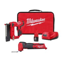 Milwaukee 2540-21-2526-20 M12 12-Volt 23-Gauge Lithium-Ion Cordless Pin Nailer Kit with M12 FUEL Lithium-Ion Cordless Oscillating Multi-Tool