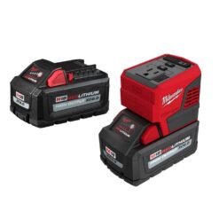 Milwaukee 2846-20-48-11-1862 M18 18-Volt Lithium-Ion 175-Watt Powered Compact Inverter for M18 Batteries with (2) M18 HIGH OUTPUT 6.0 Ah Batteries