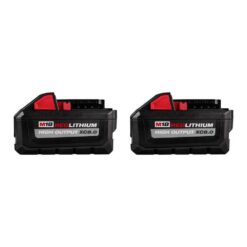 Milwaukee 48-11-1880-48-11-1880 M18 18-Volt Lithium-Ion High Output XC 8.0 Ah Battery (2-Pack)