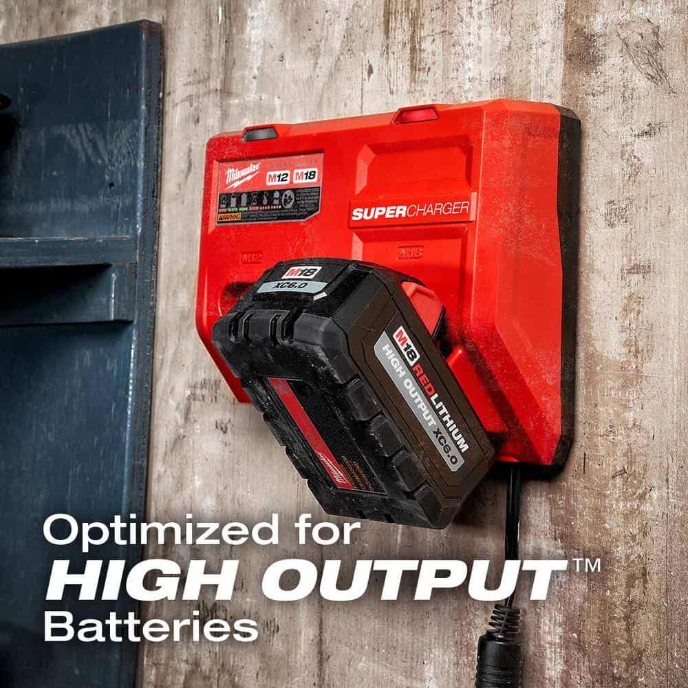 Milwaukee 48-59-1811-48-11-1837 M12 and M18 12-Volt/18-Volt Lithium-Ion Multi-Voltage Super Charger Battery Charger with 3.0Ah Battery Pack (2-Pack) Milwaukee 48-59-1811-48-11-1837 M12 and M18 12-Volt/18-Volt Lithium-Ion Multi-Voltage Super Charger Battery Charger with 3.0Ah Battery Pack (2-Pack) - Image 9