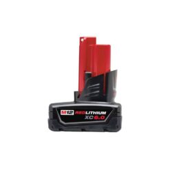 Milwaukee 48-11-2460X4 M12 12-Volt Lithium-Ion XC Extended Capacity Battery Pack 6.0Ah (4-Pack)