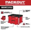 Milwaukee 1/2 in. Drive SAE/Metric Mechanics Tool Set (47-Piece) with PACKOUT 2-Drawer Tool Box