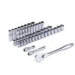 Milwaukee 1/2 in. Drive SAE/Metric Mechanics Tool Set (47-Piece) with PACKOUT 2-Drawer Tool Box