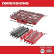 Milwaukee 3/8 in. & 1/4 in. Drive SAE/Metric Ratchet w/Socket Set & 1/2 in. Drive Metric Impact Sockets w/PACKOUT Cases(137-Piece)