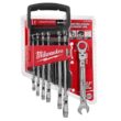 Milwaukee 144-Position Flex-Head Ratcheting Combination Wrench Set SAE and METRIC (14-Piece)