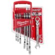 Milwaukee 144-Position Flex-Head Ratcheting Combination Wrench Set SAE and METRIC (14-Piece)