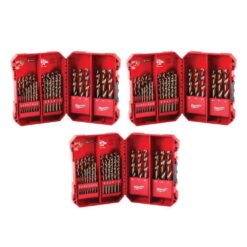Milwaukee 48-89-2332-48-89-2332-48-89-2332 Cobalt Red Helix Drill Bit Set for Drill Drivers (87-Piece)