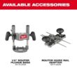 Milwaukee M18 FUEL 18V Lithium-Ion Cordless Brushless 1/2 in. Router (Tool-Only) with Track Adapter