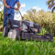 Murray MNA152703 21 in. 140 cc Briggs and Stratton Walk Behind Gas Push Lawn Mower with Height Adjustment and with Mulch Bag