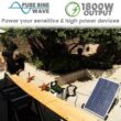NATURE'S GENERATOR HKNGGN 1800-Watt/2880W Peak Push Button Start Solar Powered Portable Generator with Cart