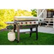 Nexgrill 720-1058 Daytona 4-Burner Propane Gas Grill 36 in. Flat Top Griddle in Black with Stainless Steel Lid