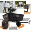 OXCART GTMZ208194POTR Stockman 15 cu. ft. - 17 cu. ft. Lift-Assist and Swivel ATV Dump Cart with ZTR-Grade OTR Tires