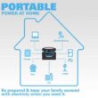 Pulsar PPS500 500-Watt Quiet Portable Power Station with Push Button Start Battery Generator for Outdoors, Home, and Solar Charging