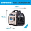 Pulsar PGD40ISCO 4,000-Watt Super Quiet Gasoline Powered Inverter Generator with Recoil Start and CO Alert