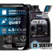 Pulsar PGD40ISCO 4,000-Watt Super Quiet Gasoline Powered Inverter Generator with Recoil Start and CO Alert