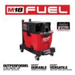 Milwaukee M18 FUEL 9 Gal. Cordless Dual-Battery Wet/Dry Shop Vacuum with AIR-TIP 1-1/4 in. - 2-1/2 in. Brush and Crevice Tools