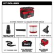 Milwaukee M18 FUEL PACKOUT 18-Volt Lithium-Ion Cordless 2.5 Gal. Wet/Dry Vacuum and M18 Compact Inverter with 6.0 Ah Battery