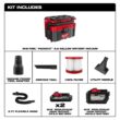 Milwaukee M18 FUEL PACKOUT 18-Volt Lithium-Ion Cordless 2.5 Gal. Wet/Dry Vacuum w/M18 High Output 12.0Ah and (2) 3.0Ah Batteries
