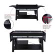 Royal Gourmet GB8003 8-Burner Event Propane Gas Grill with 2 Folding Side Tables in Black
