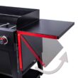 Royal Gourmet GB8003 8-Burner Event Propane Gas Grill with 2 Folding Side Tables in Black