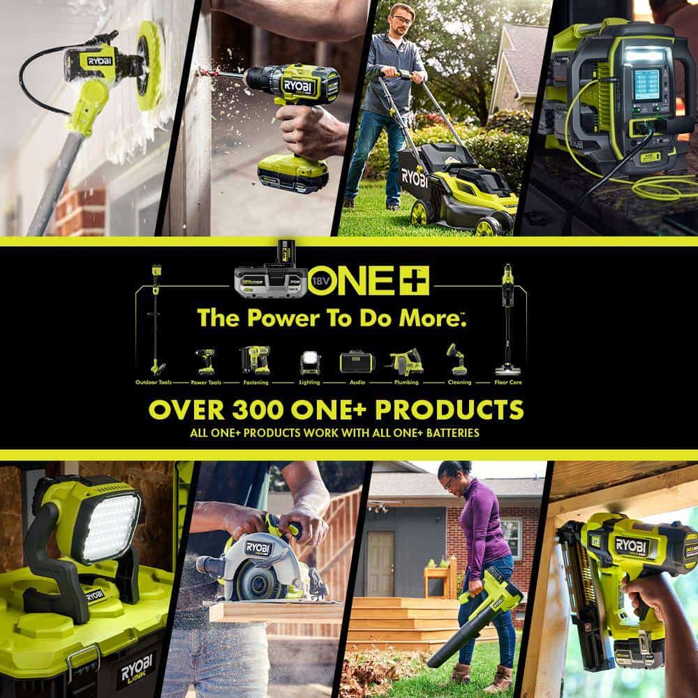 RYOBI P2520-PS ONE+ HP 18V Cordless 10 in. Chainsaw and Whisper Series 8 in. Pole Saw with 4.0 Ah Battery and Charger RYOBI P2520-PS ONE+ HP 18V Cordless 10 in. Chainsaw and Whisper Series 8 in. Pole Saw with 4.0 Ah Battery and Charger - Image 15