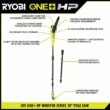 RYOBI P2520-PS ONE+ HP 18V Cordless 10 in. Chainsaw and Whisper Series 8 in. Pole Saw with 4.0 Ah Battery and Charger RYOBI P2520-PS ONE+ HP 18V Cordless 10 in. Chainsaw and Whisper Series 8 in. Pole Saw with 4.0 Ah Battery and Charger