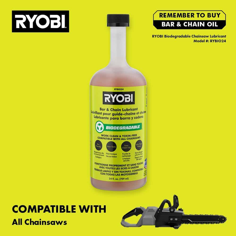 RYOBI P2520-PS ONE+ HP 18V Cordless 10 in. Chainsaw and Whisper Series 8 in. Pole Saw with 4.0 Ah Battery and Charger RYOBI P2520-PS ONE+ HP 18V Cordless 10 in. Chainsaw and Whisper Series 8 in. Pole Saw with 4.0 Ah Battery and Charger - Image 14