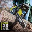 RYOBI P2570-PS ONE+ HP 18V Brushless Whisper Series Battery 12 in. Chainsaw and 8 in. Pole Saw with 6.0 Ah Battery and Charger