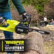 RYOBI P2570-PS ONE+ HP 18V Brushless Whisper Series Battery 12 in. Chainsaw and 8 in. Pole Saw with 6.0 Ah Battery and Charger