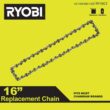 RYOBI 40V HP Brushless 16 in. Battery Chainsaw w/ Extra Chain, Biodegradable Bar & Chain Oil, 4.0 Ah Battery & Charger