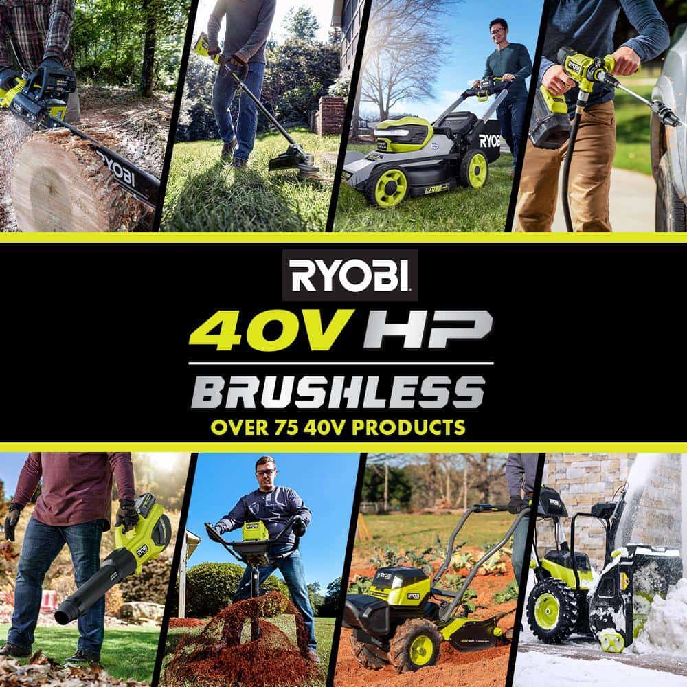 RYOBI RY40706BTL-AC 40V HP Brushless Cordless Edger (Tool Only) with Extra Edger Blade RYOBI RY40706BTL-AC 40V HP Brushless Cordless Edger (Tool Only) with Extra Edger Blade - Image 15