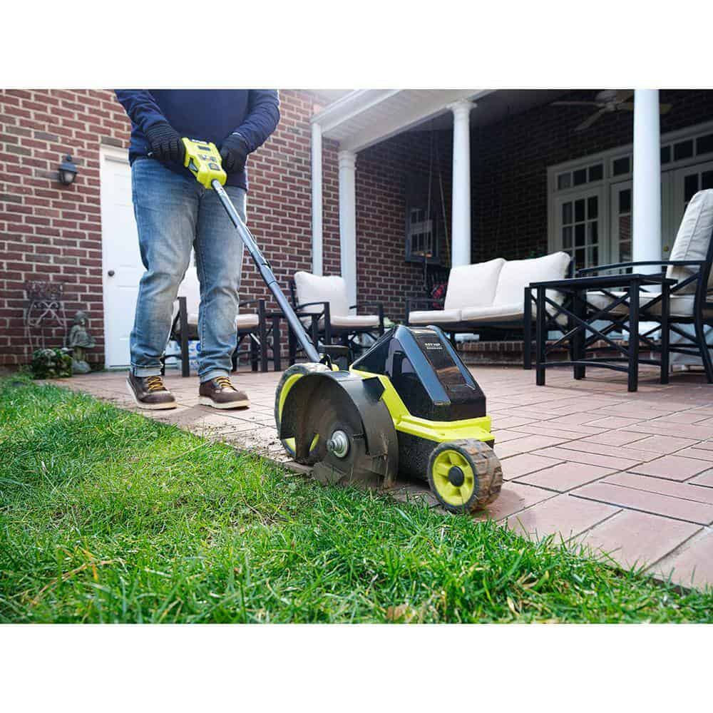 RYOBI RY40706BTL-AC 40V HP Brushless Cordless Edger (Tool Only) with Extra Edger Blade RYOBI RY40706BTL-AC 40V HP Brushless Cordless Edger (Tool Only) with Extra Edger Blade - Image 9
