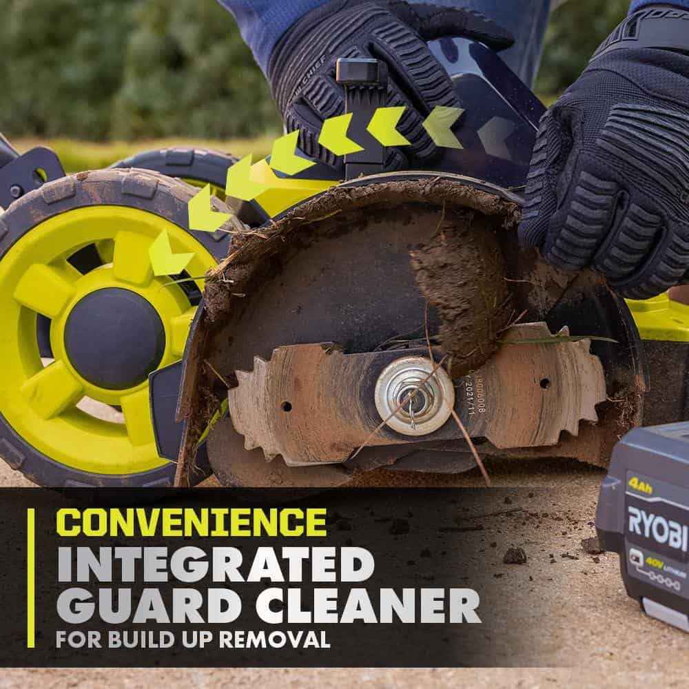 RYOBI RY40706BTL-AC 40V HP Brushless Cordless Edger (Tool Only) with Extra Edger Blade RYOBI RY40706BTL-AC 40V HP Brushless Cordless Edger (Tool Only) with Extra Edger Blade - Image 8