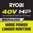 RYOBI RY40706BTL-AC 40V HP Brushless Cordless Edger (Tool Only) with Extra Edger Blade RYOBI RY40706BTL-AC 40V HP Brushless Cordless Edger (Tool Only) with Extra Edger Blade