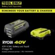 RYOBI RY40708BTL-AC 40V HP Brushless Stick Edger (Tool Only) with Extra Edger Blade RYOBI RY40708BTL-AC 40V HP Brushless Stick Edger (Tool Only) with Extra Edger Blade