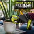 RYOBI P2680-PNR ONE+ HP 18V Brushless 22 in. Cordless Battery Hedge Trimmer & Brushless Cordless Pruner w/ 2.0 Ah Battery & Charger