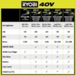 RYOBI 40V HP Brushless Whisper Series 155 MPH 600 CFM Cordless Battery Leaf Blower with (2) 4.0 Ah Batteries and Charger
