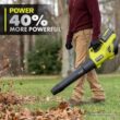 RYOBI RY404140 40V HP Brushless Whisper Series 160 MPH 650 CFM Cordless Battery Leaf Blower with 6.0 Ah Battery and Charger