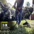 RYOBI 40V HP Brushless 20 in. Cordless Battery Walk Behind Push Mower & String Trimmer with (2) Batteries and Chargers