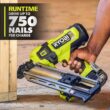 RYOBI PBL350KN ONE+ HP 18V Brushless Cordless AirStrike 30° Framing Nailer Kit with 4.0 Ah HIGH PERFORMANCE Battery and Charger
