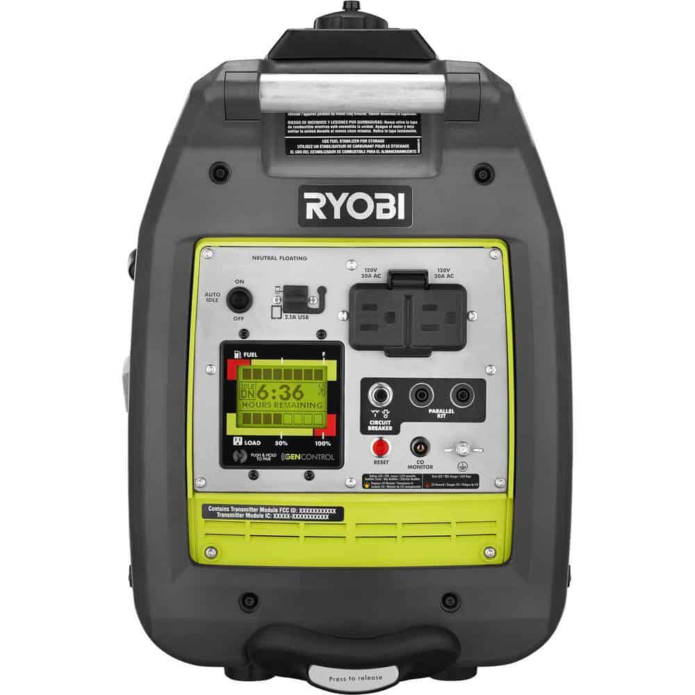 RYOBI 2,300-Watt Recoil Start Bluetooth Super Quiet Gasoline Powered Digital Inverter Generator with CO Shutdown Sensor RYOBI 2,300-Watt Recoil Start Bluetooth Super Quiet Gasoline Powered Digital Inverter Generator with CO Shutdown Sensor - Image 10