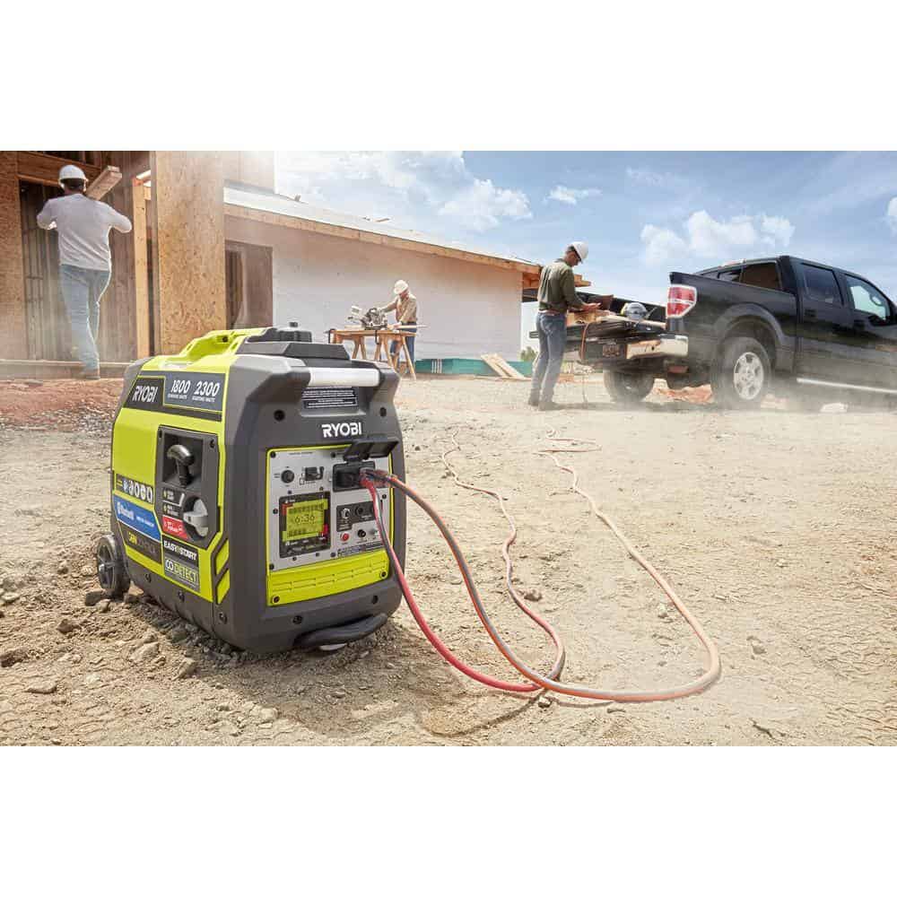 RYOBI 2,300-Watt Recoil Start Bluetooth Super Quiet Gasoline Powered Digital Inverter Generator with CO Shutdown Sensor RYOBI 2,300-Watt Recoil Start Bluetooth Super Quiet Gasoline Powered Digital Inverter Generator with CO Shutdown Sensor - Image 11