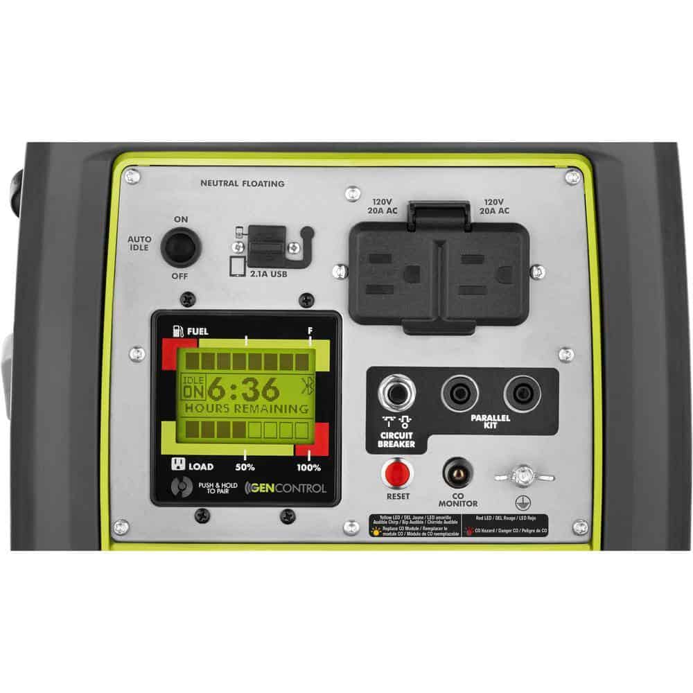 RYOBI 2,300-Watt Recoil Start Bluetooth Super Quiet Gasoline Powered Digital Inverter Generator with CO Shutdown Sensor RYOBI 2,300-Watt Recoil Start Bluetooth Super Quiet Gasoline Powered Digital Inverter Generator with CO Shutdown Sensor - Image 6